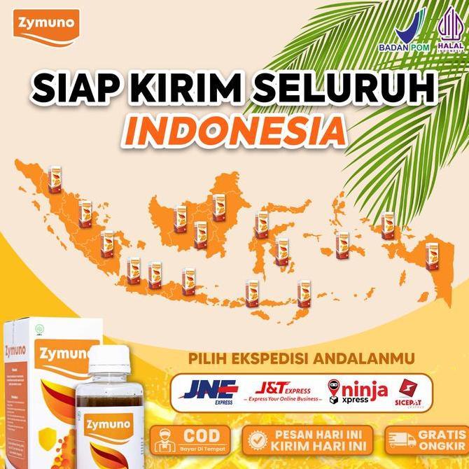 Healtiwi- Zymuno Paket 2 Botol Madu Herbal Alami Original Bpom & Halal Bahan Honey Sirup Instan Syru