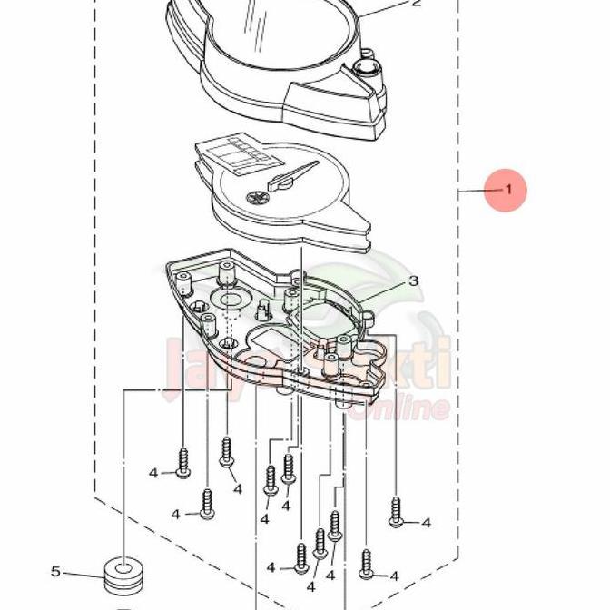 SPEEDOMETER KM ASSY VIXION NEW NVL 2013 ASLI YAMAHA Terlaris
