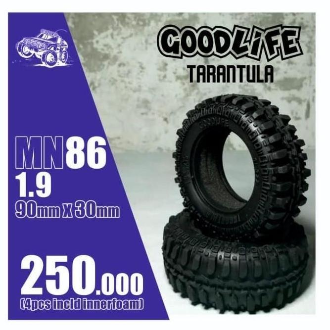 Lansungkirim- Ban Tire Rc Adventure Goodlife Tarantula For Mn86 1.9 1/10 Rc Car