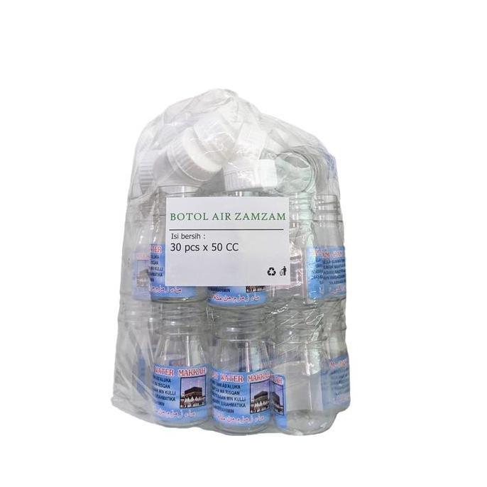 Allthebest- Botol Kosong Air Zamzam 50 cc isi 30 - Zam zam botl 50 ml
