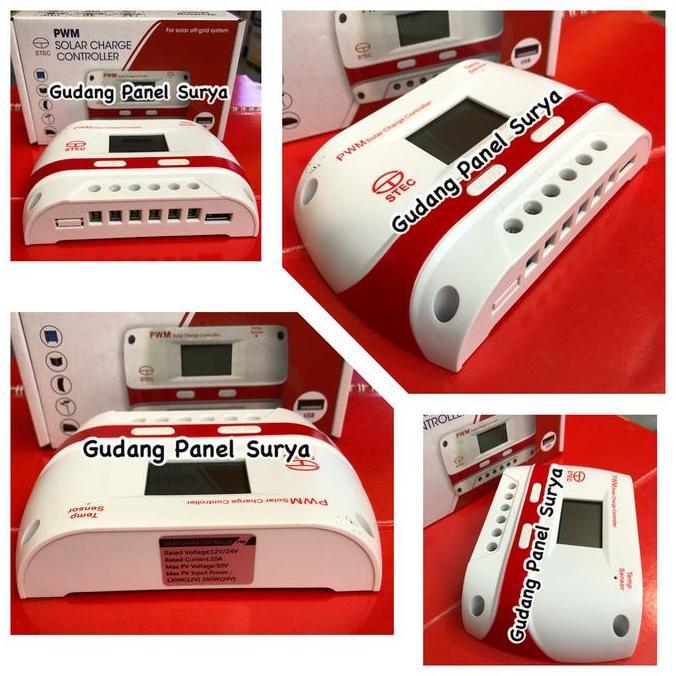 Lansungkirim- Solar Charge Controller 10A Scc 10A Scc Stec 10 A 12/24V Pwm Display