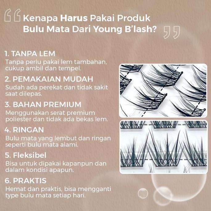 Cod,Bisa- Langsung Tempel | Marshmallow Young Blash Eyelash Extension Bulu Mata Pinset Bulumata Tanp