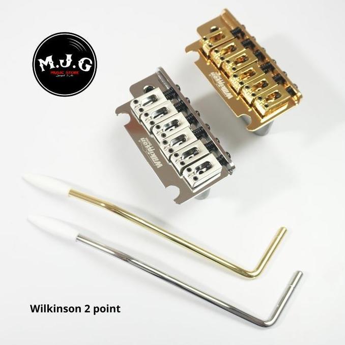 Tremolo Saddle Bridge Gitar Elektrik 2 Poin Point Stratocaster Wilkinson Korea