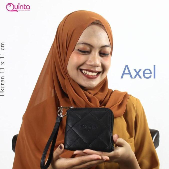 Beranigaya- Quinta Dompet Mini Axel Pouch / Dompet Kunci Mobil / Dompet  Gantungan Kunci / Dompet Ko