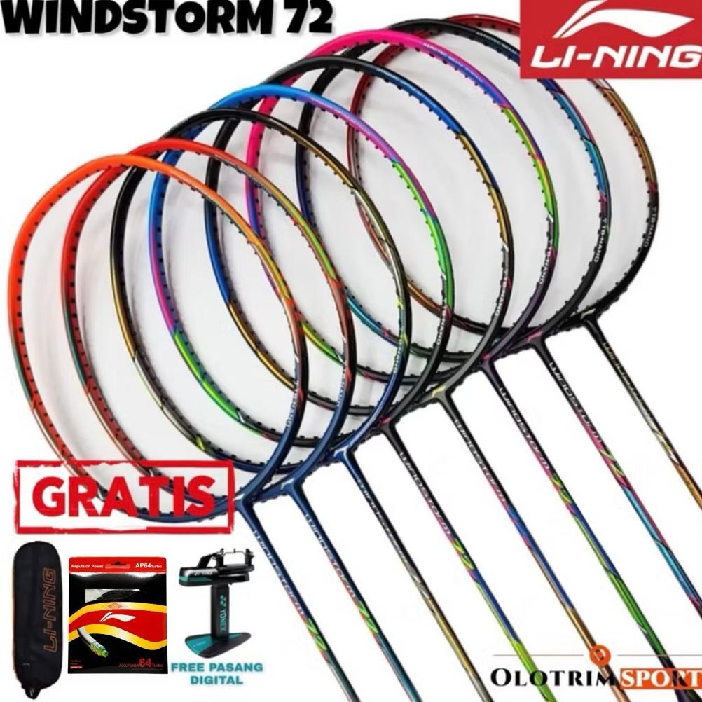Raket Badminton Lining Windstorm 72 72S S SPEED POWER Original