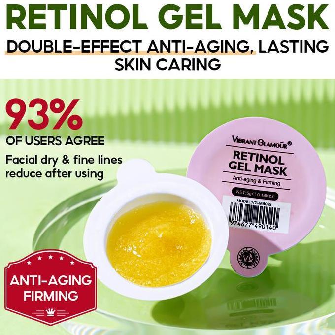 Bytcwr- Vibrant Glamor Natural Retinol Cream + Vitamin C Cream Set 2 Pcs Whitening Anti-Aging Pelemb