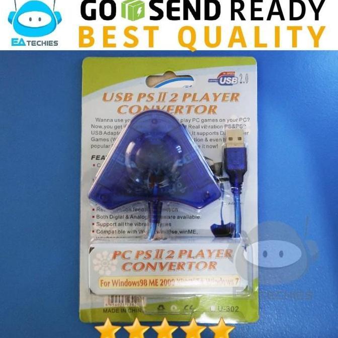 Lansungkirim- Converter Stik Stick Ps2 Ke Ps3 / Pc Double 100% Original