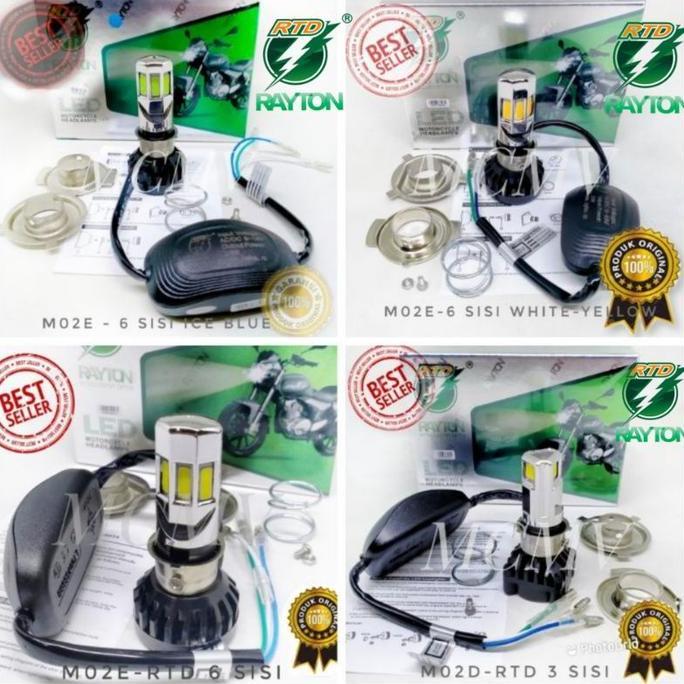 Look- [Ready Stock] Lampu Led Rtd 6 Sisi / 3 Sisi 100% Original Garansi Ac Dc + Kipas Bohlam Dop Lam