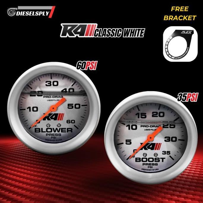 Yesss- Boost Meter R4 Classic 60 Psi Innova/Fortuner/Pajero Free Bracket