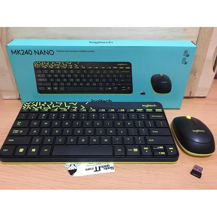 LOGITECH MK240 NANO Paket Wireless Keyboard MK240 & Mouse Combo MK240