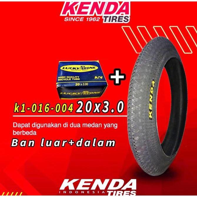 ban luar dalam BMX 20 x 3.0 jumbo kenda untuk semua sepeda BMX