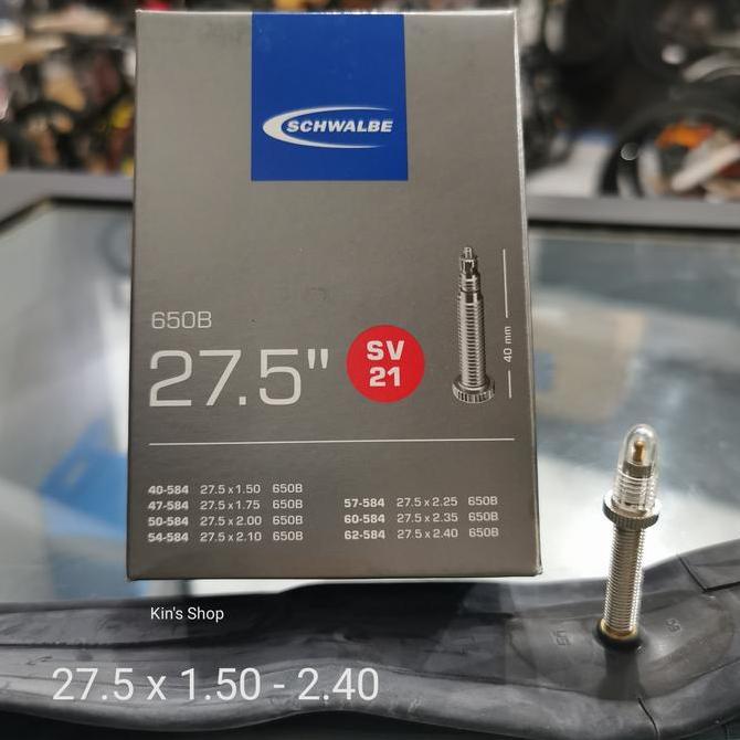 Ban dalam Schwalbe 27.5 x 1.50 1.75 2.00 2.10 2.25 2.35 2.40 SV21 40mm