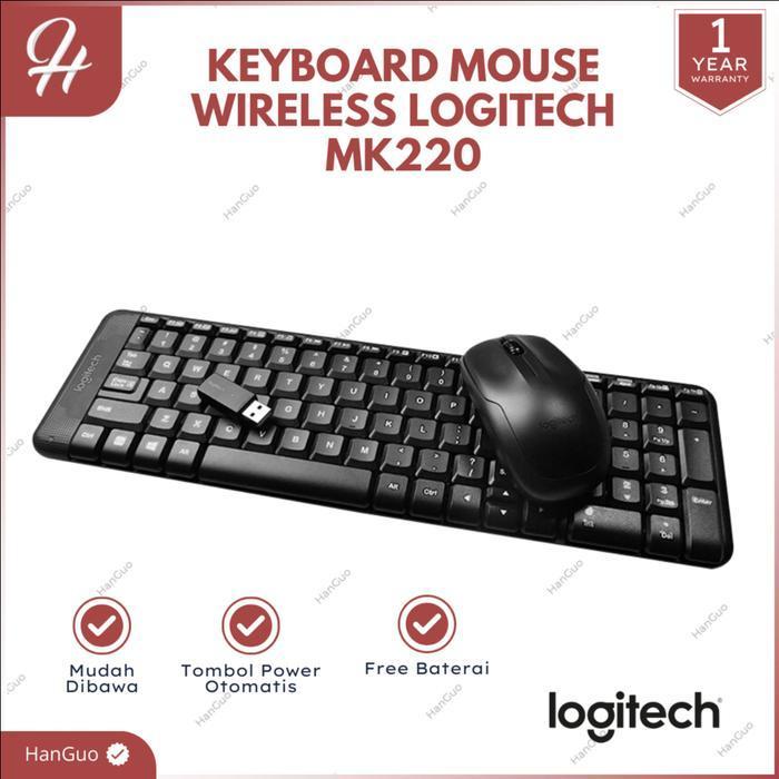 Logitech MK220 Wireless Mouse + Keyboard Combo Logitech Keyboard Mouse