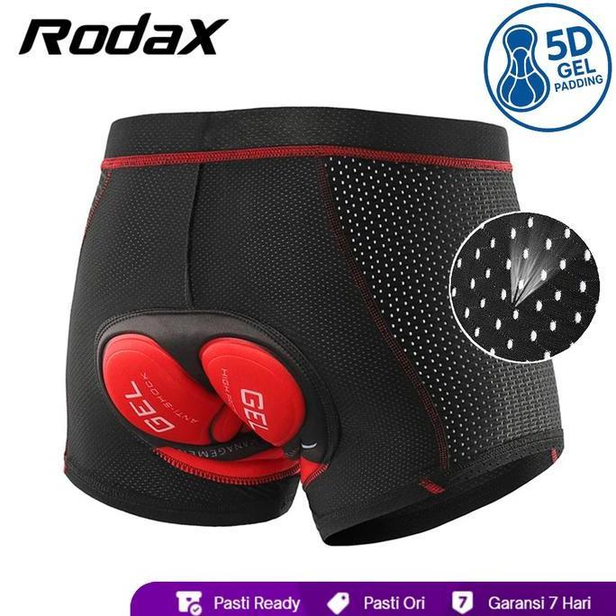 RodaX Gel Pro Padding Cycling Underwear Celana Dalam Sepeda Padding 9D Gel Padding 5D Gel Silicone g