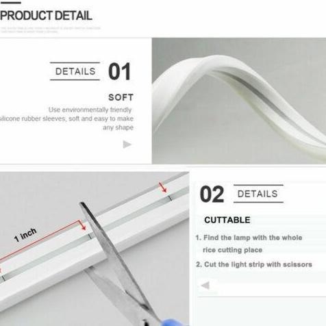 Allthebest Neon Flex Lampu LED 5 Meter DC 12V Selang LED