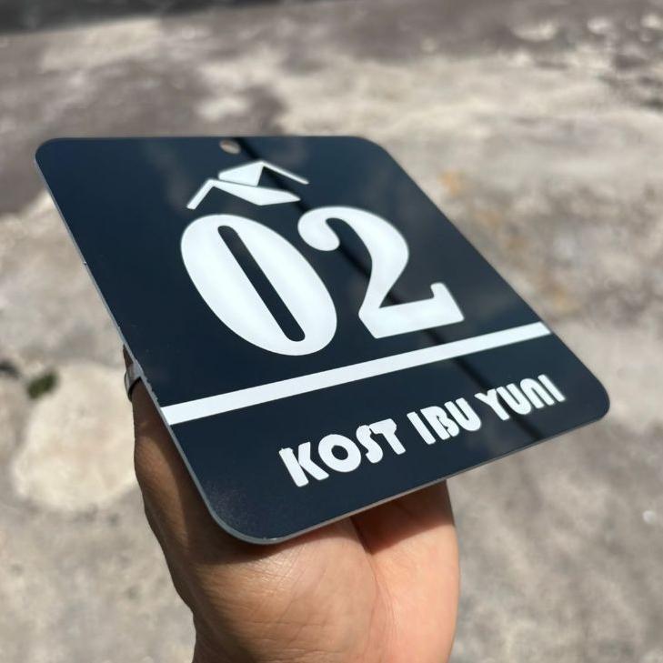 PAPAN NOMOR RUMAH LED ACRYLIC | NOMER RUMAH LED | NO RUMAH