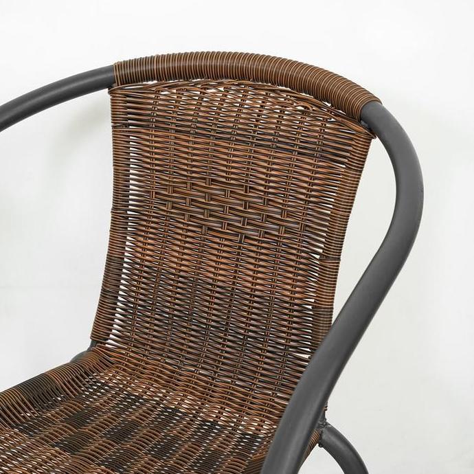 Allthebest- Informa - Colorado Set Kursi & Meja Teras - Cokelat