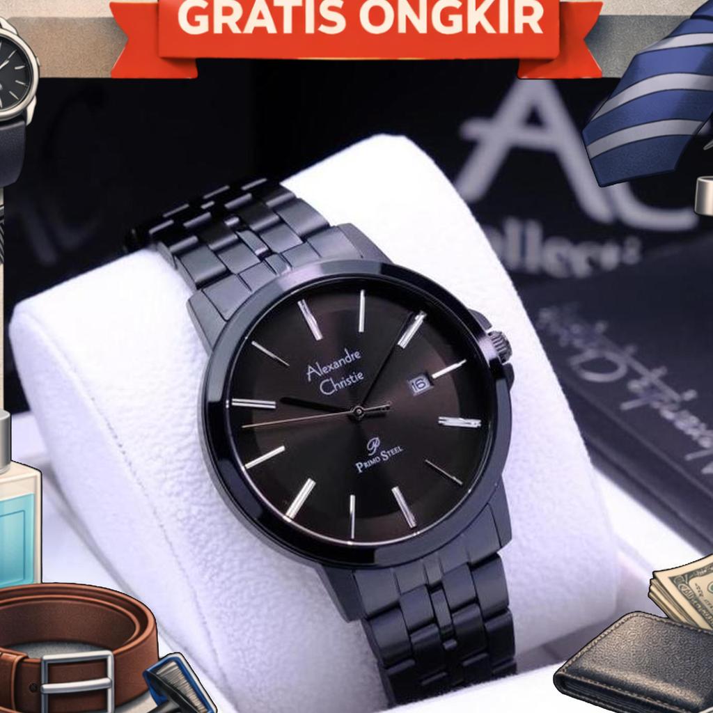Alexandre Christie 1036 Md Pria Original Garansi 1Tahun Quartz Stainless Watches