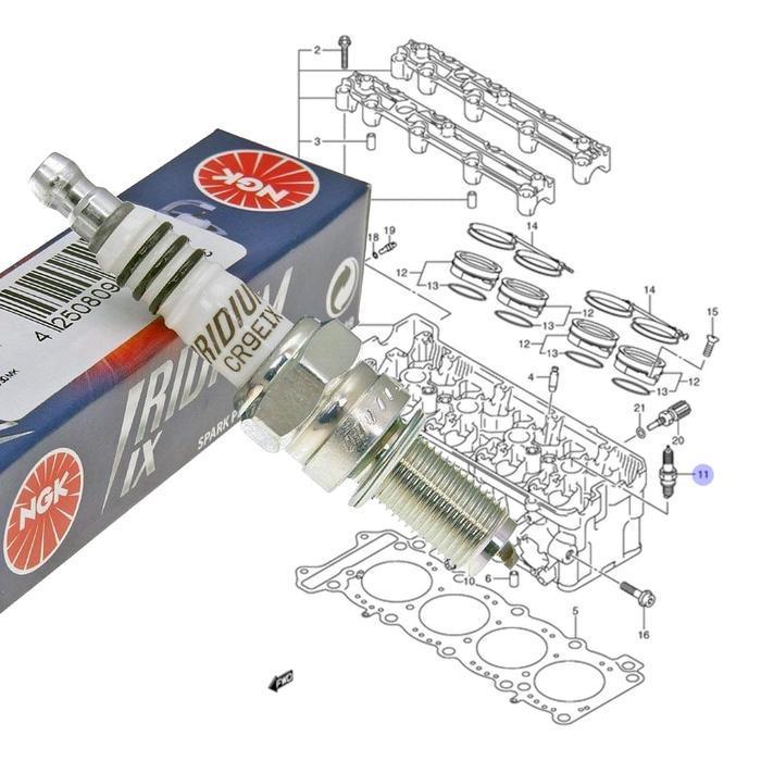 Busi Suzuki GSX-R 1000 GSX1000 NGK Iridium IX