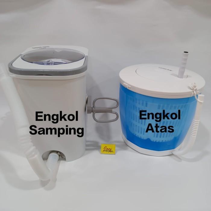 (Best Saller) Mesin Cuci & Pengering Manual Tanpa Listrik - Ember Cuci Baju Portabel Bestseller