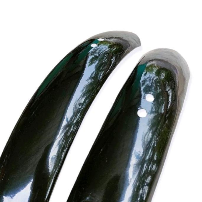 Spakbor Sepeda 16 Inch Fender Seli Lipat Mini Minion Ring 16" Mudguard Hitam Besi Slebor Depan Belak