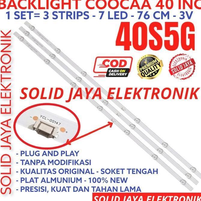 Backlight Tv Led Coocaa 40 Inc 40S5G 40S5 G 40S Lampu Bl 7K 7Led 7 Kancing 3V 3 Volt Koka Coca Cooca
