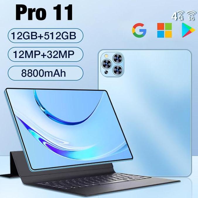 Bestone- 2023 Tablet Pc 5G Asli Baru Galaxy Pro11 Tab 10.1inch 12GB+512GB