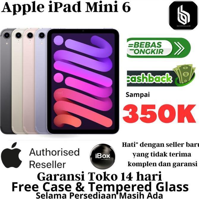 Bestone- iPad Mini 6 256GB 64GB Second Like New Wifi Only Wifi Cell Grey Pink