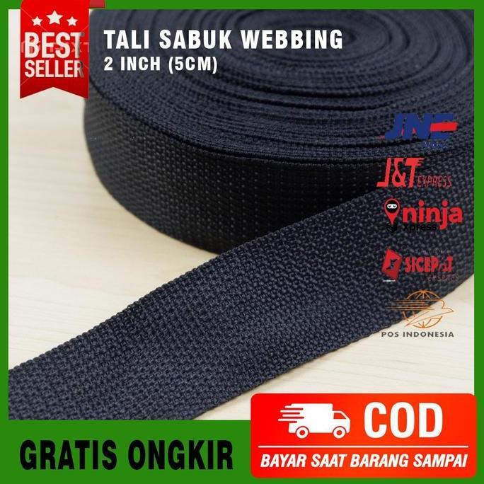 Bestone- Tali Webbing / Bisban Pelipit 4cm Tebal Bahan Nylon Untuk