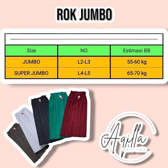 Promo ROK SERAGAM SEKOLAH PANJANG ANAK SD UKURAN JUMBO BIG SIZE Diskon