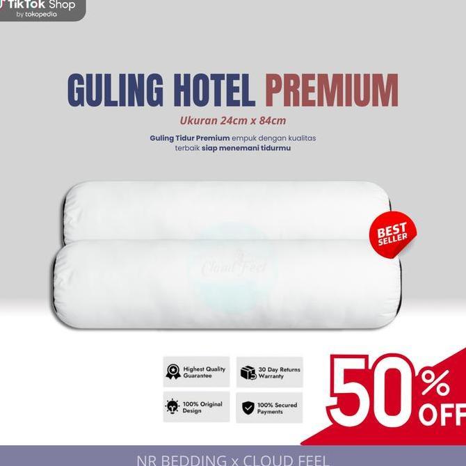 BEST SELLER / PREMIUM Guling Hotel Premium List Hitam UKURAN 24X84 | GULING HOTEL | GULING EMPUK | G