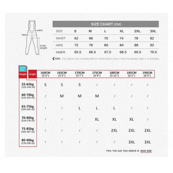 Celana Sepeda Bib Panjang Santic - Wind M8C04101Er