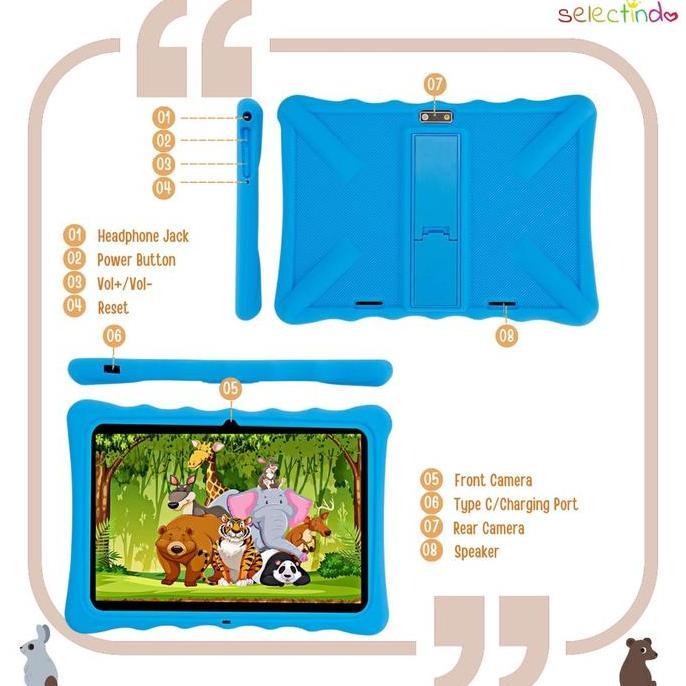 Bestone- Kids Tablet / Tablet Anak / Tablet 10 Inch / Android 10 / 2/32GB /