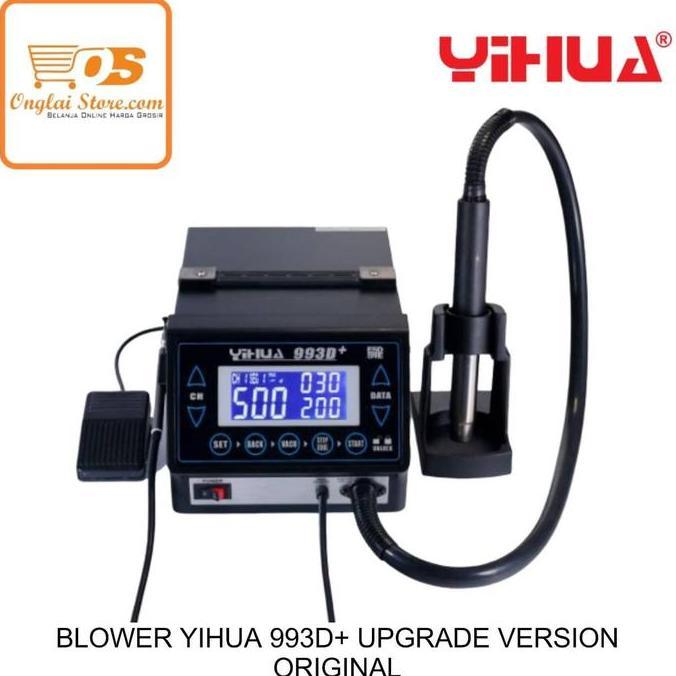 TERLARIS! Blower / Solder Uap / Hot air YIHUA 993D+ UPGRADE VERSION ORIGINAL