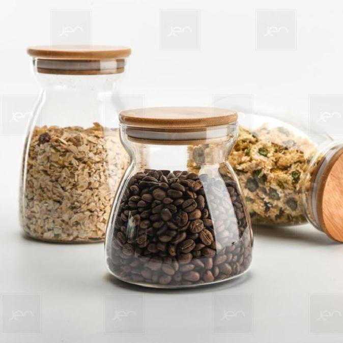 Toples Kaca Makanan Storaged Jar Display Food 600-1000ml