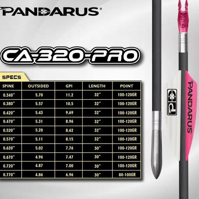 HOT SALE Anak Panah Arrow Musen Hybrid Pandarus Elite CA320PRO Carbon Alumunium ST 0.001