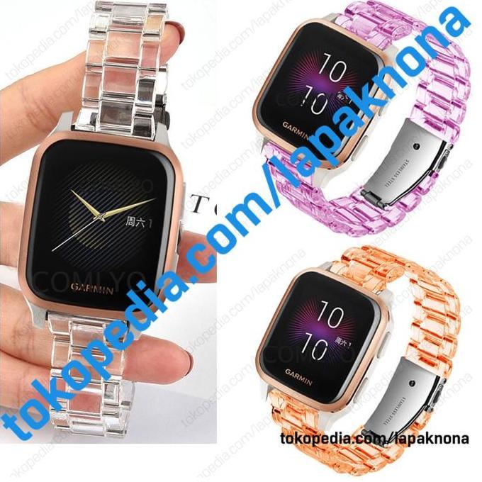 20mm TRANSPARENT RESIN Strap Garmin Venu SQ 2 Plus Forerunner 570 - 42mm 165 245 645 55 Music Approa