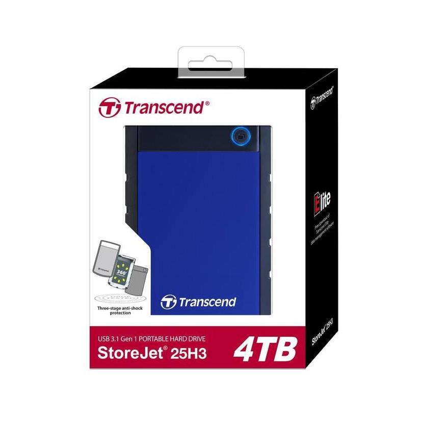 TRANSCEND STOREJET 25H3 4TB HARDDISK EXTERNAL ANTISHOCK