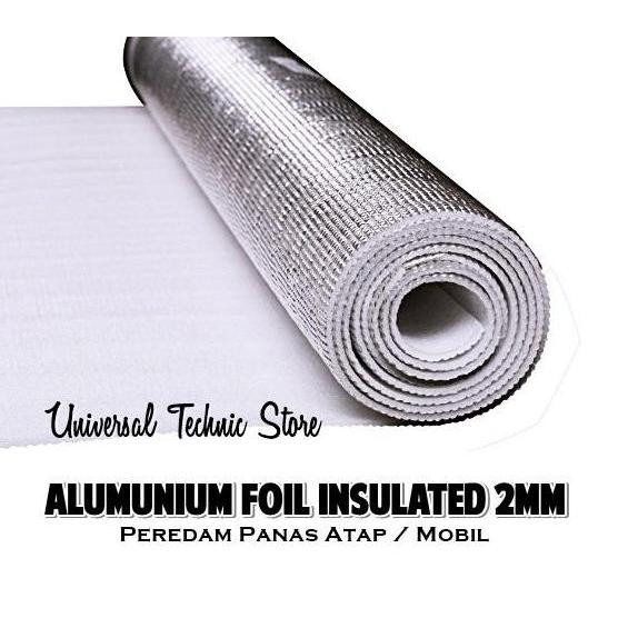 Thebest- Aluminium Foil Insulated Penahan Peredam Panas Atap / Kap Mobil 2mm
