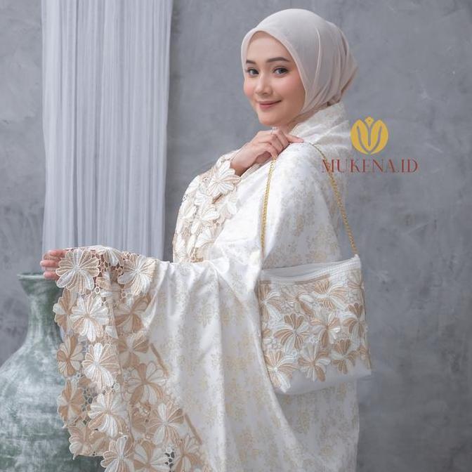 Thebest- Mukena Dewasa Renda Mewah 2in1 Katu Foil mukrna Terbaru 2025 mukena adem dan nyaman mukena 