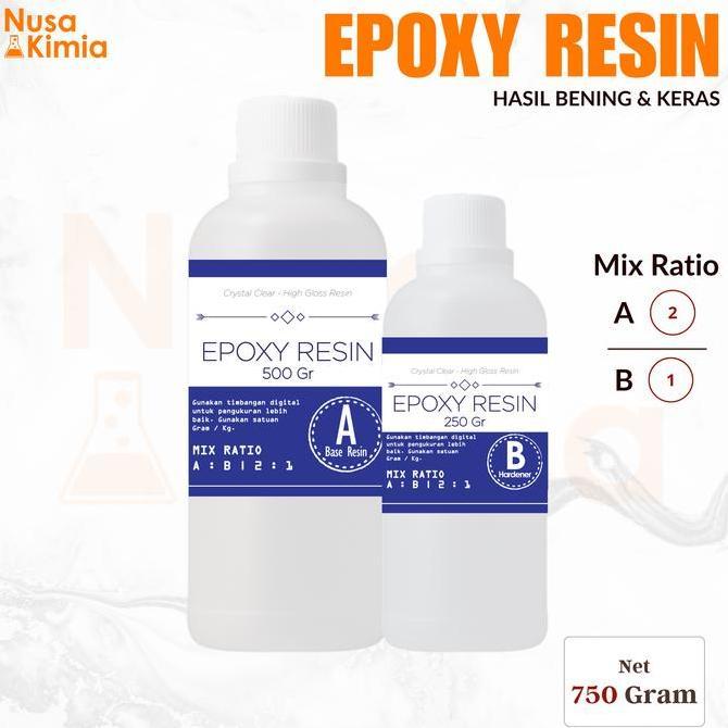 Epoxy Resin Bening 750 Gram - ART Resin - Hasil Bening dan Keras