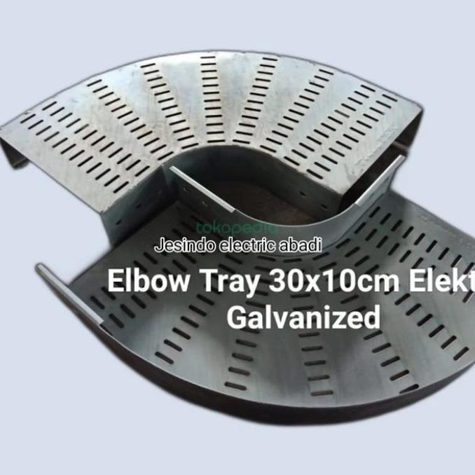 Elbow tray / Horizontal elbow 300 x 100 /Electro Galvanis