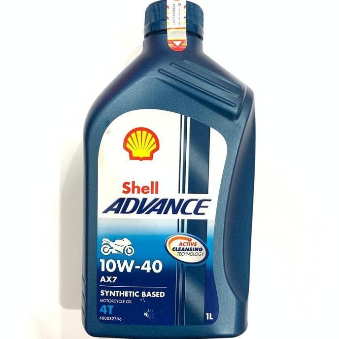 OLI SHELL AX7 1 LITER 10W40 SATRIA FU VIXION R15 JUPITER MX ORIGINAL