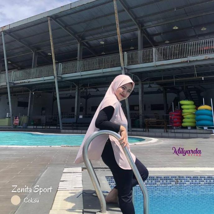 Thebest- Milyarda Hijab Instan Zenita Sport Kerudung Rompi Sporty Jilbab Olahraga Renang Nyaman Musl