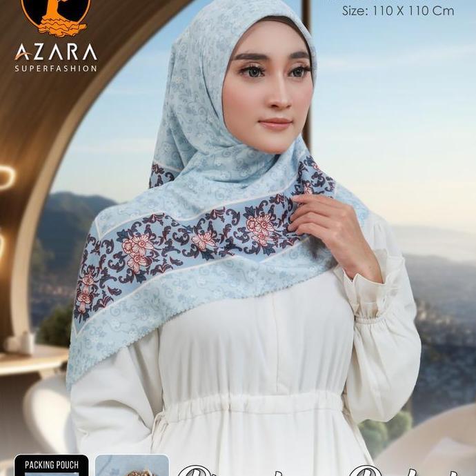 Thebest- GROSIR JILBAB KERUDUNG AZARA VOAL POLYCOTTON MOTIF LC SEGIEMPAT PART 6