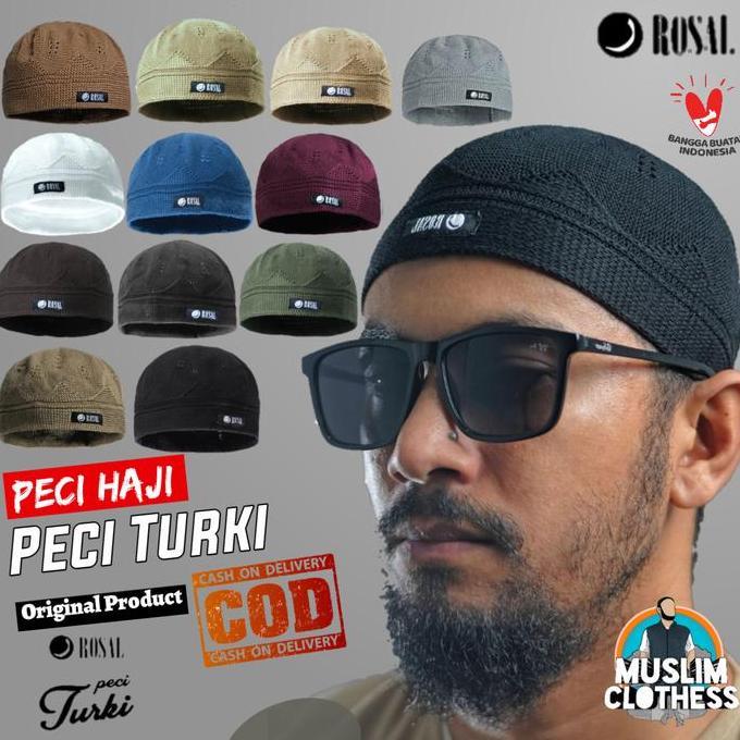 Thebest- Peci Turki - Peci Rajut Turki Rosal - Peci solat/sholat/shalat