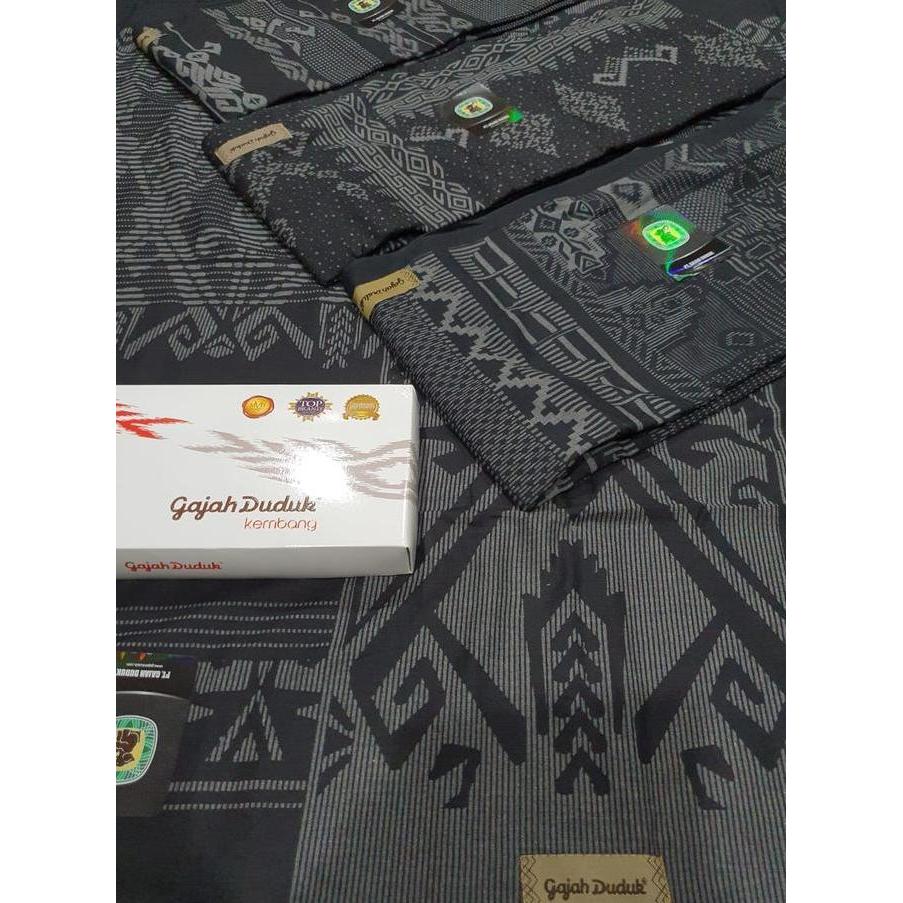 Thebest- SARUNG GAJAH DUDUK ASIA KEMBANG BLACK SERIES