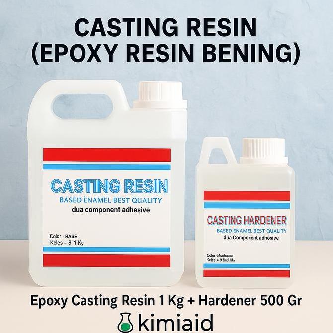 Epoxy Resin Bening 1,5 Kg - Epoxy Resin Casting Artisan - Resin Bening Besi Kayu