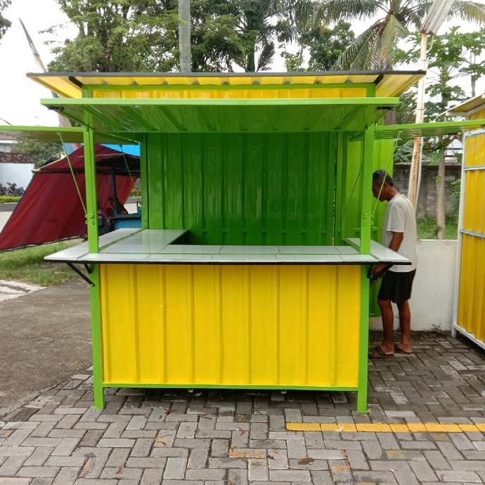 Terlaris Both Kontainer Gerobak Jualan Warung Portables