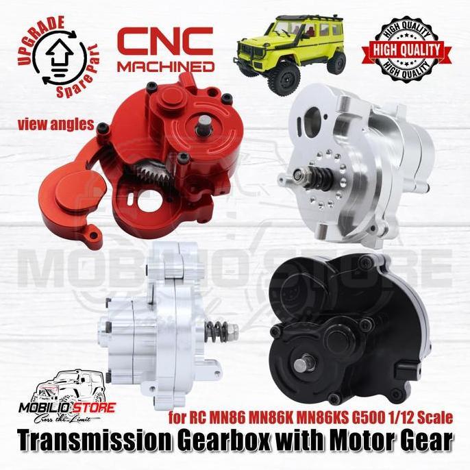 Upgrade Part - Metal Cnc Transmission Gearbox For Rc Mn86 Mn86K Mn86Ks Original